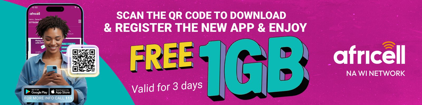 Africell — mobile banner 2