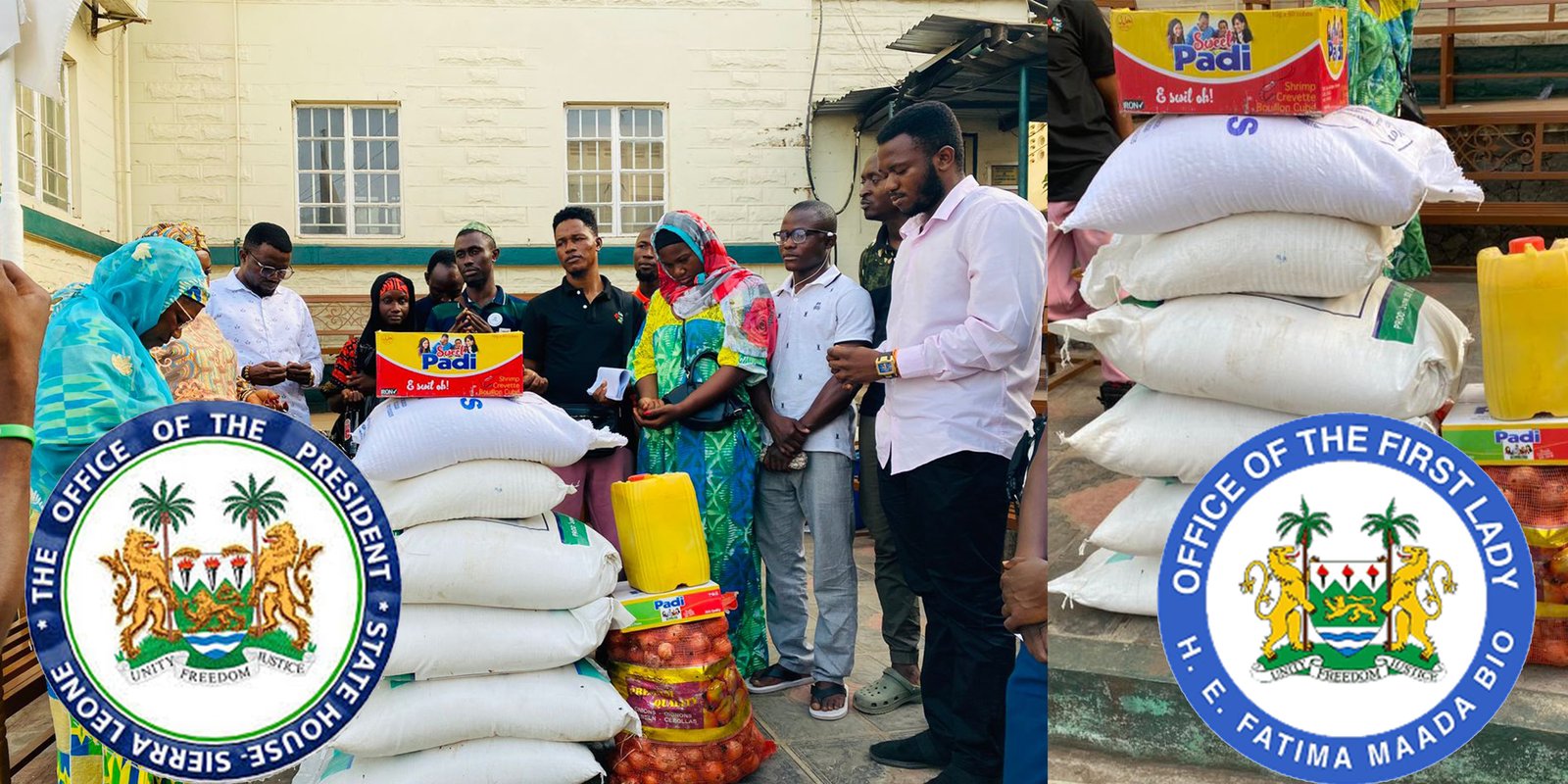 Office of the President and First Lady Donates Food Items to IPAM Students’ Union Government